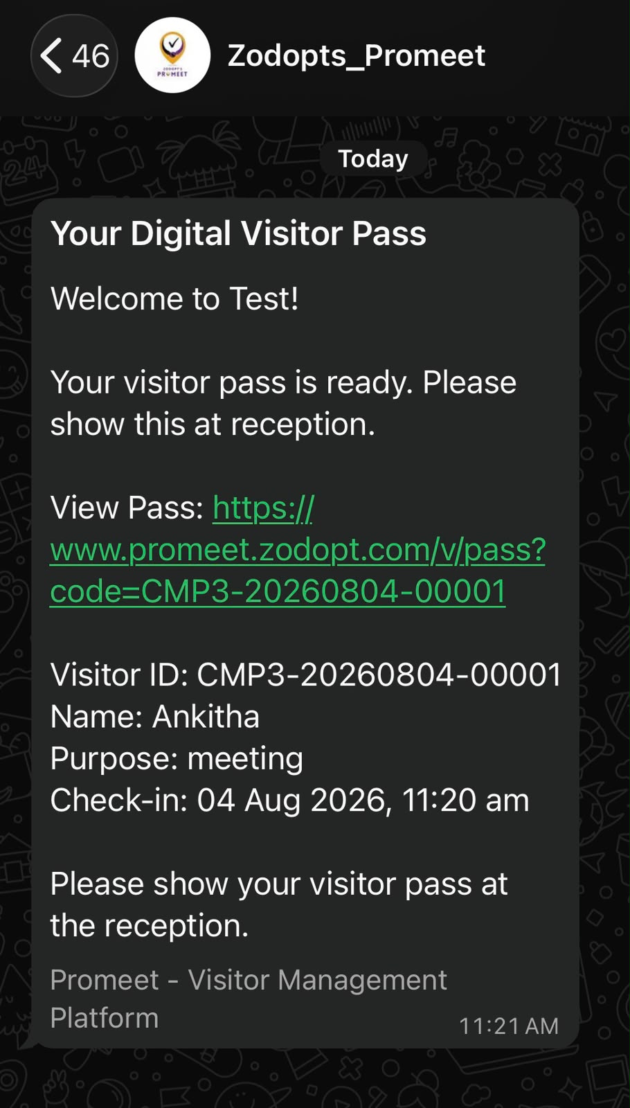 Hai Visitor feature screenshot 2
